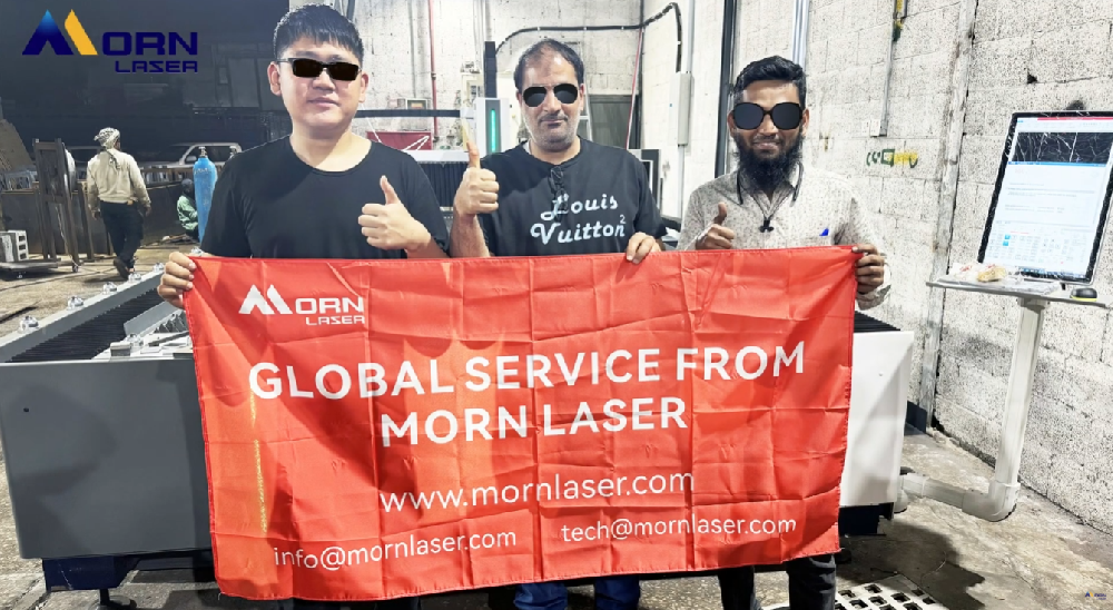 Müşteri Sahasında Çekim | Morn Laser 6000W Fiber Lazer Kesim Makinesi