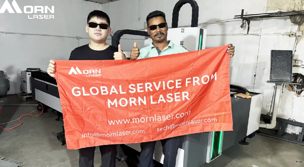 Müşteri Sahasında Çekim | Morn Laser 1500W Fiber Lazer Kesim Makinesi