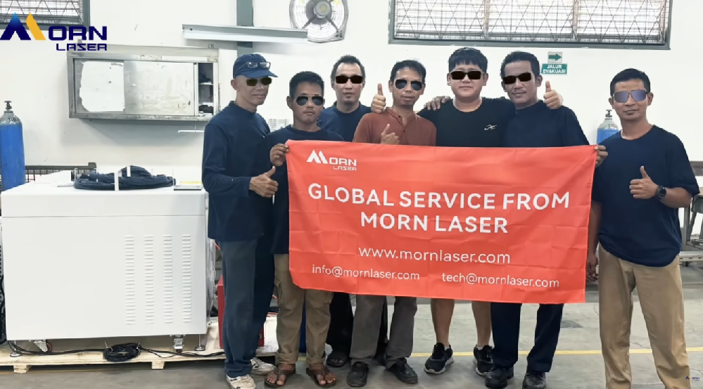 Müşteri Sahasında Çekim | Morn Fiber Lazer Kesim Makinesi ve El Tipi Lazer Kaynak Makineleri