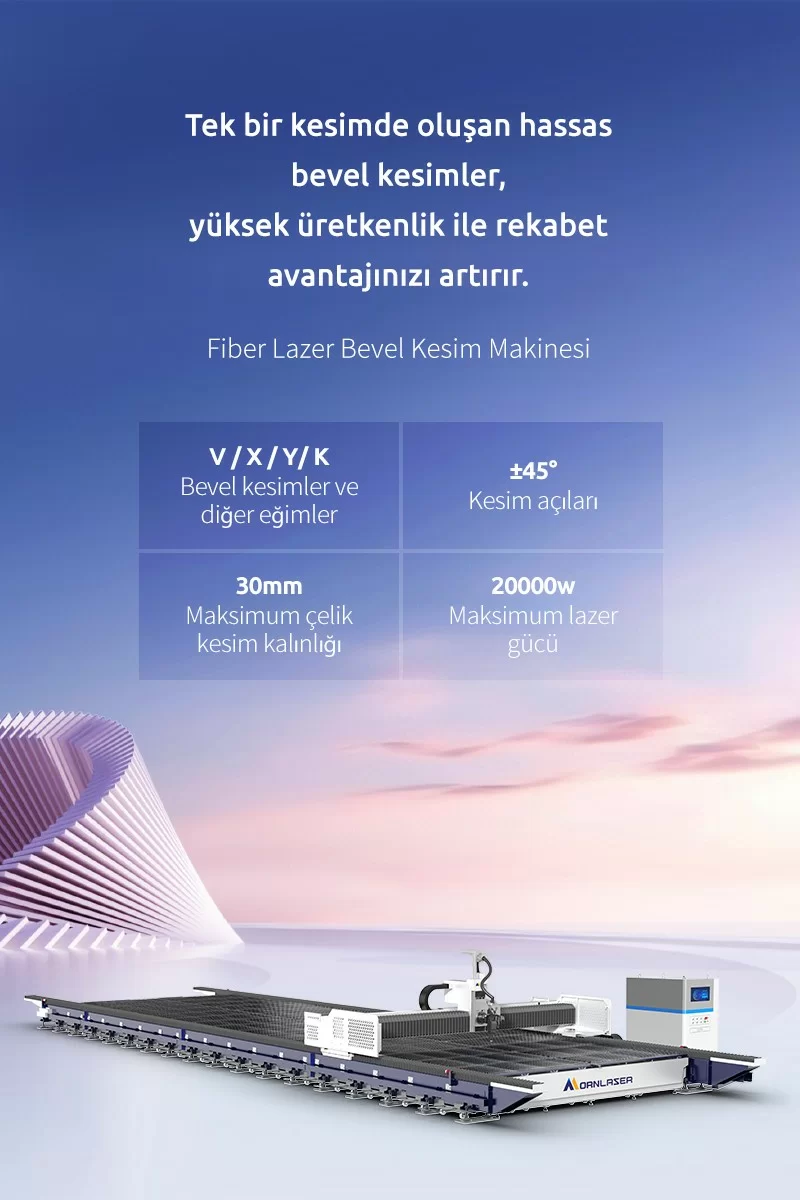 Fiber Lazer Bevel Kesim Makinesi