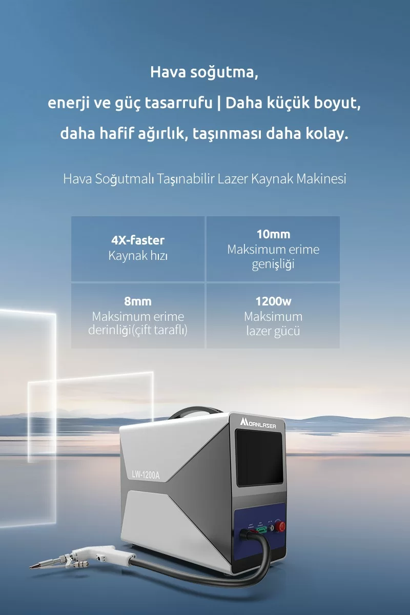 Hava Soğutmalı Taşınabilir Lazer Kaynak Makinesi