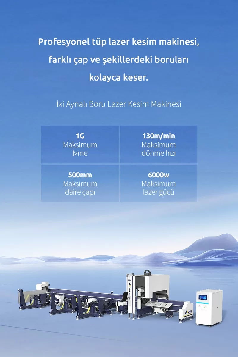İki Aynalı Boru Lazer Kesim Makinesi