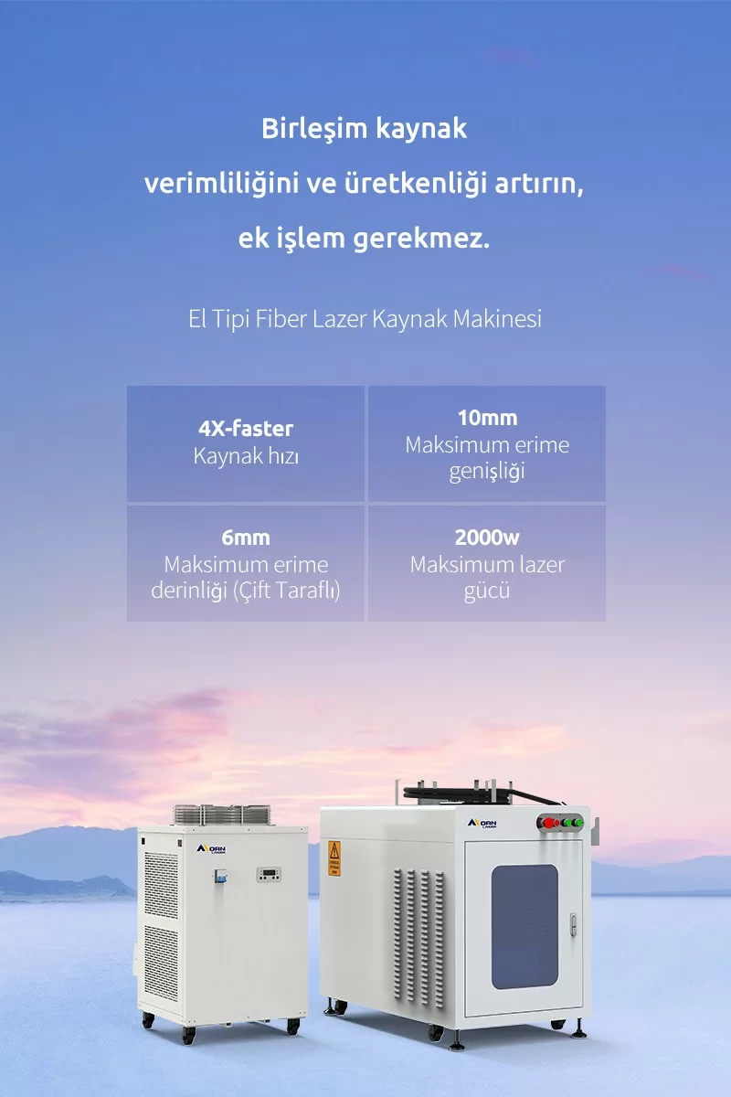 El Tipi Fiber Lazer Kaynak Makinesi