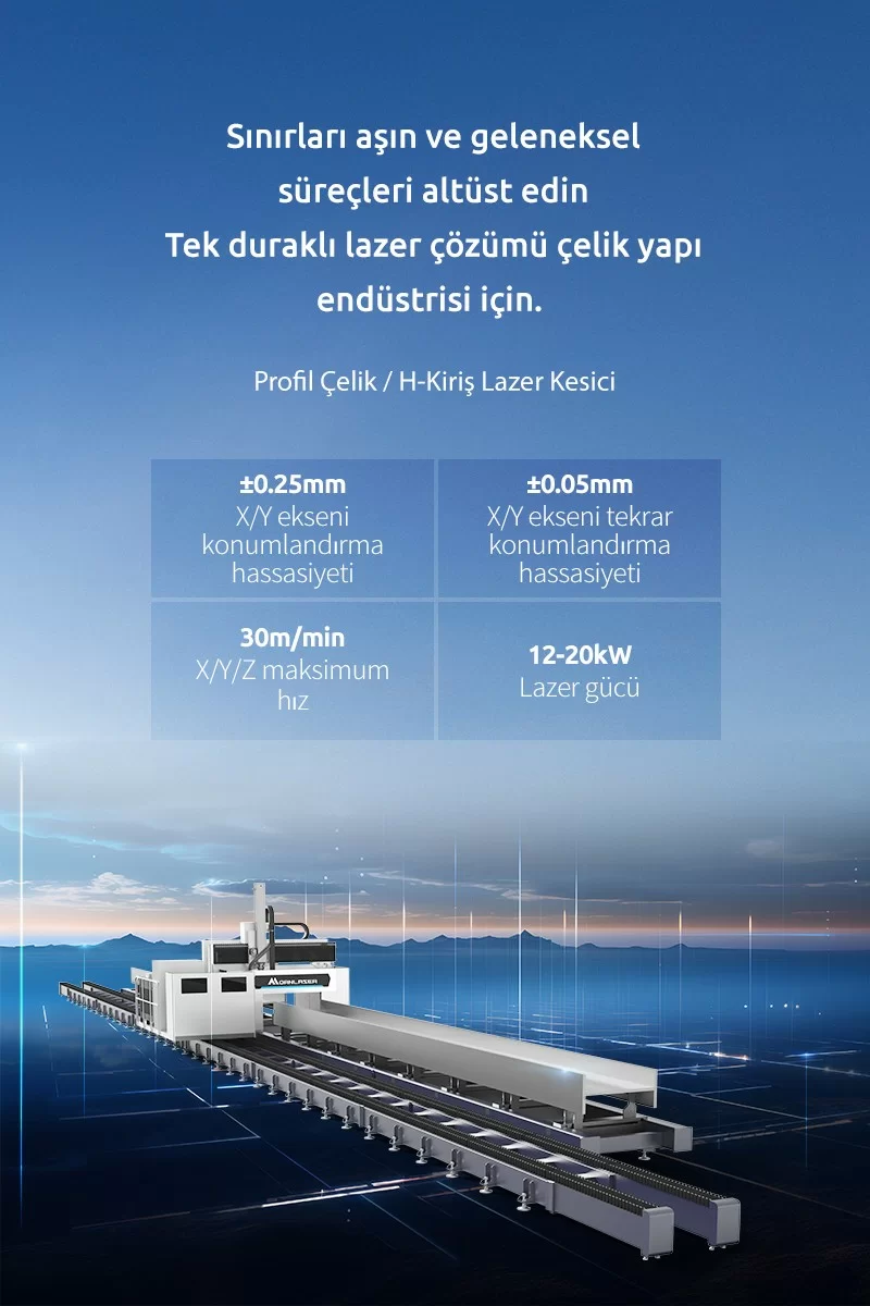 Profil Çelik / H-Kiriş Lazer Kesici