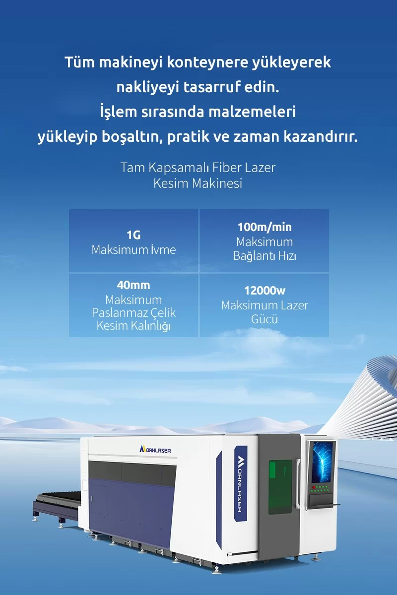 Tam Kapsamalı Fiber Lazer Kesim Makinesi